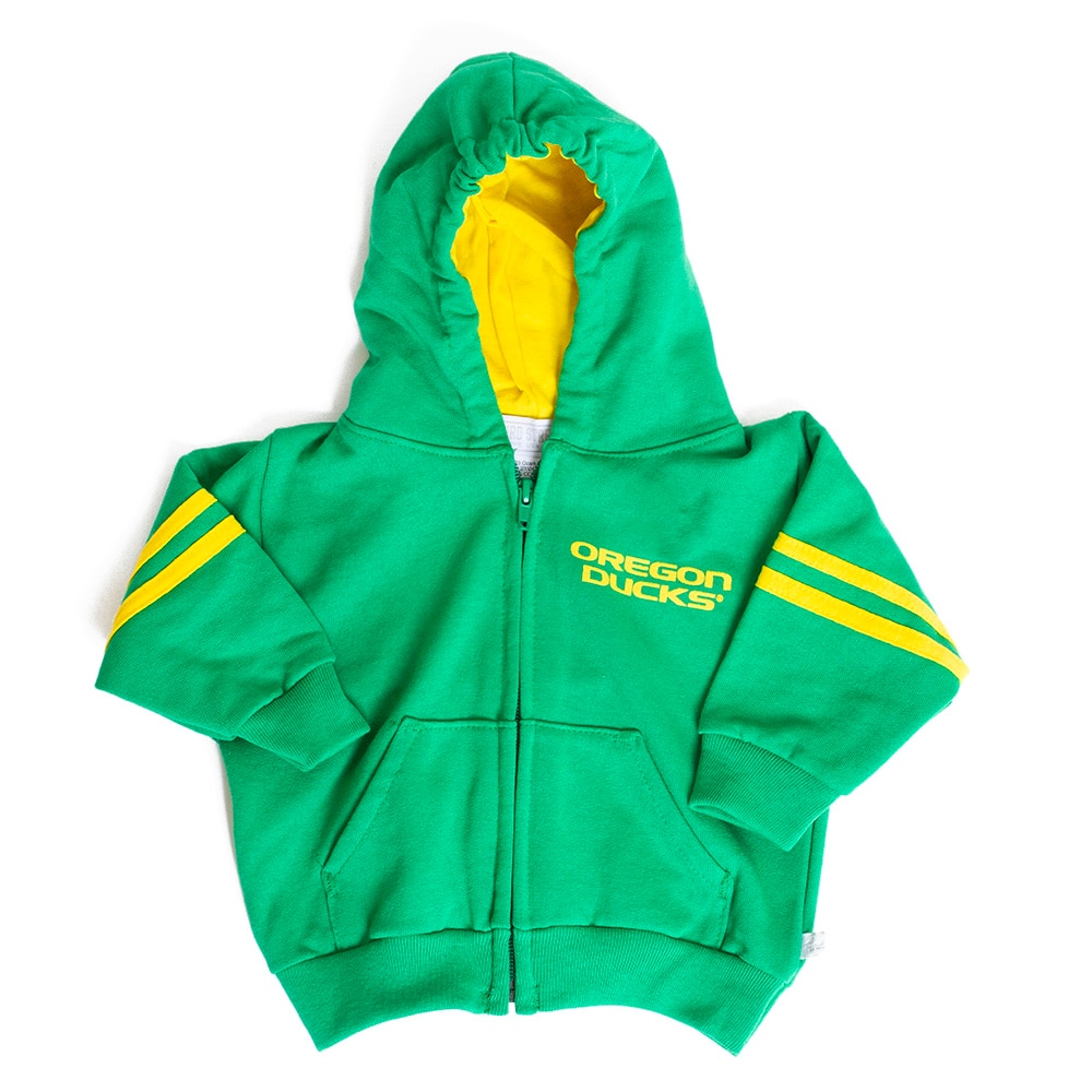 Ducks Spirit, Third Street, Green, Hoodie, Kids, Infant, Full-zip, 695002